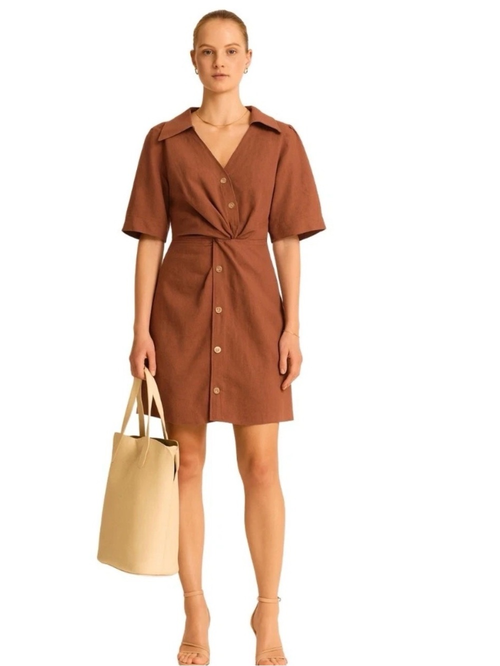 Nanushka Taiga Shirt Dress Size M